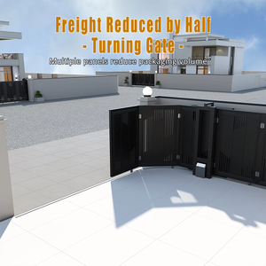 <span class=keywords><strong>Portail</strong></span> intelligent électrique personnalisable <span class=keywords><strong>Portail</strong></span> <span class=keywords><strong>coulissant</strong></span> extérieur en alliage d'aluminium Courte à <span class=keywords><strong>angle</strong></span> <span class=keywords><strong>droit</strong></span> Villa Cour Porte automatique Hôtels - Product Image 6