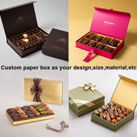 Boîte personnalisée de dattes et de desserts arabes pour l'Aïd Moubarak, cadeau du Ramadan Kareem, emballage pour Kunafa, Baklava, rouleaux miniatures