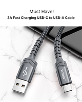 Kabel Data tipe-c untuk ponsel dan komputer, kabel Data USB tipe-c pengisian cepat 5A dengan jaket PVC untuk ponsel dan komputer