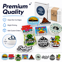 Autocollant personnalisé avec impression étanche, logo, emballage, vinyle brillant, holographique, découpe personnalisée, épreuvage gratuit
