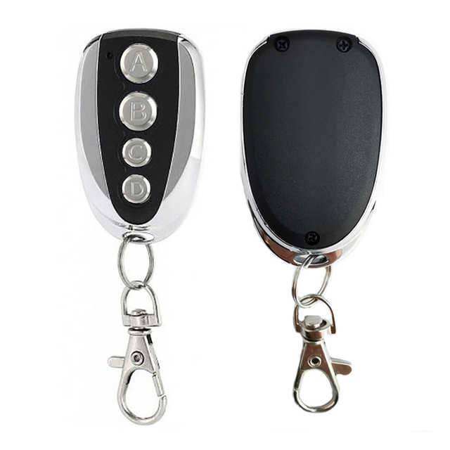 433MHz Wireless Remote Control Metal Four Key Garage Door Roll Gate Code Remote Control Key