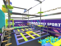 Interaktives Indoor-Abenteuer-Spielplatz-Set Bowlingbahn Bogenschießstand Rutsche Hindernisparcours Maßgefertigte Indoor-Spielplatzausrüstung