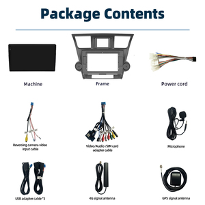 Uis7870 10.36 "2K Android 13 xe Stereo autoradio Car <span class=keywords><strong>DVD</strong></span> Player khuếch đại RGB tương thích TOYOTA HIGHLANDER kluger 2007-2014 - Product Image 3