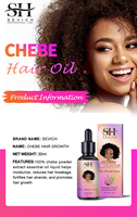 Produit de Soin Capillaire Sevich Chebe 100% Naturel, Huile de Croissance Capillaire, Huile de Poudre de Chebe Africaine, Traitement Anti-Chute pour les Bords