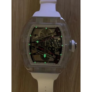 Montre mécanique automatique de luxe pour homme, style designer, mouvement squeletté transparent, tourbillon, avec logo OEM - Product Image 3