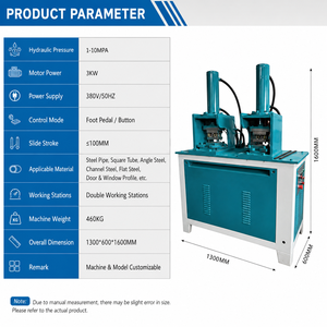 Machine de poinçonnage <span class=keywords><strong>hydraulique</strong></span> industrielle à double station pour serres et supports solaires - Product Image 2