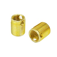 Inserts filetés autotaraudeurs BS4377 M14 pour bois, plastiques, acier au carbone, revêtement en zinc jaune
