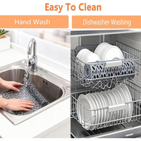 Pelindung Wastafel Silikon Fleksibel Anti Selip, Alas Pelindung Bak Cuci, Tahan Panas, Penutup Wastafel Dapur, Bantalan Pelindung