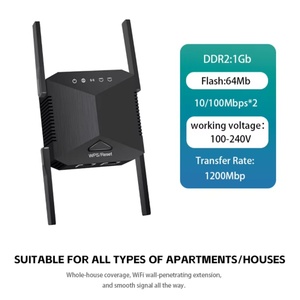 เครื่องขยายสัญญาณไวไฟไร้สาย 1200Mbps แบบสองย่านความถี่ 2.4G 5G รองรับมาตรฐาน 802.11N Gigabit พร้อมปุ่ม <span class=keywords><strong>WPS</strong></span> - Product Image 6