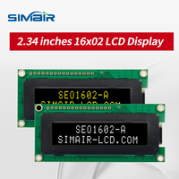 Modul LCD 2.34 inci, layar OLED Dot matrix karakter 1602, layar LCD monokrom karakter HD