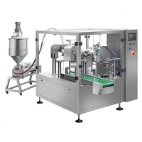 Machine de pesage et d'emballage rotative automatique pour sachets préformés Doypack, eau salée, liquides alimentaires, etc.