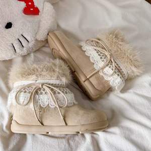 Chaussons d'hiver pour femmes et hommes, taille universelle, antidérapants, doux et chauds, chaussures d'intérieur pour l'hiver - Product Image 3