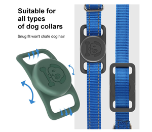 Etiqueta de identificación de <span class=keywords><strong>perro</strong></span> etiqueta de identificación de silicona Etiqueta de acero inoxidable grabada con <span class=keywords><strong>placa</strong></span> de identificación de código QR Etiqueta de aire - Product Image 4