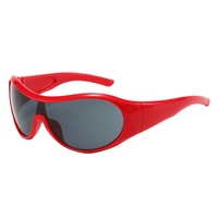 Lunettes de soleil sportives personnalisées à monture intégrale, verres PC, style rétro, pour hommes et femmes, idéales pour le cyclisme, la course et la conduite
