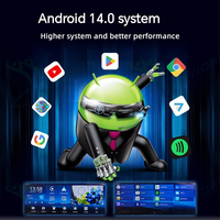 Écran intelligent sans fil CarPlay Android 14.0 de 10,25 pouces avec Bluetooth, carte TF, carte SIM 3G/4G et ADAS pour toutes les voitures (4+64 Go/8+128 Go)