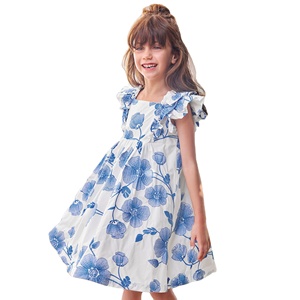 Robe <span class=keywords><strong>de</strong></span> princesse personnalisée, élégante et tendance, pour enfant, imprimée, respirante, écologique, avec perles <span class=keywords><strong>de</strong></span> <span class=keywords><strong>Venise</strong></span>, pour l'été - Product Image 1