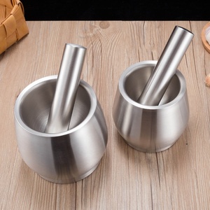 Kitchen utensils Grind tool stainless steel mortal and pestle - Product Image 3