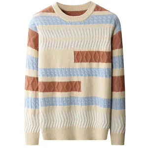 Offre Spéciale polyvalent Premium à manches longues plaine homme pull à capuche pull haut 100% laine pull