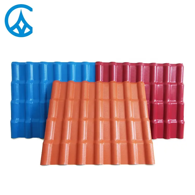 Fire Proof Fireproof Thermo Acoustic Unbreakable Remotable Arch Plastic Resin Roof Tiles With Heat Insulation Cladding