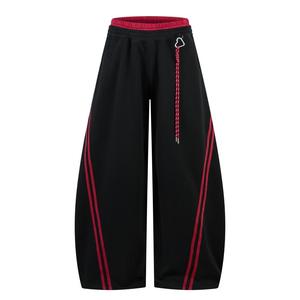 Pantalon court ample style américain pour homme, marque de mode Vibe, sportif, décontracté, avec bande décorative et taille élastique - Product Image 5