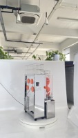 Commerciële professionele automatische motor aangedreven sinaasappelpers met hoge productiviteit, industriële sapcentrifuge, 20 sinaasappels/min