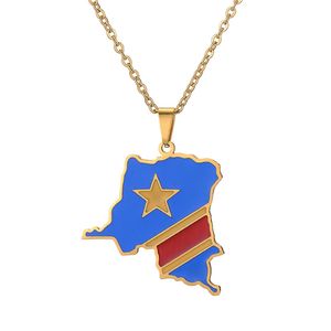 Colgante con diseño <span class=keywords><strong>de</strong></span> la bandera <span class=keywords><strong>de</strong></span> la <span class=keywords><strong>República</strong></span> Checa, collar étnico, Color dorado y plateado - Product Image 2