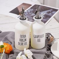 Bidon d'huile en verre de 500ml pour le stockage de la cuisine Bouteille de stockage de la cuisine 350ml
