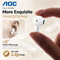 Écouteurs intra-auriculaires sans fil AOC TWS 6.0 avec réduction de bruit ENC, transducteur dynamique de 13 mm et micro – Fournisseur OEM/ODM pour commandes en gros
