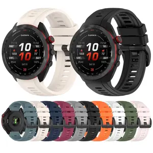 Tschick untuk Garmin Approach S70 42mm 47mm pengganti Band-silikon pengganti tali pergelangan tangan untuk Garmin Pendekatan S70