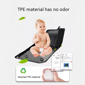 Водонепроницаемые автомобильные коврики TPE для Honda Civic 2006-2025, полный комплект из 5 шт., черные, 3D, всесезонная защита - Product Image 5