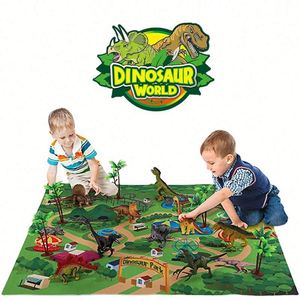 Juguetes para Niños de 3 a 5 Años con Tapete de Actividades y Árboles, Set de Juego Educativo de Dinosaurios Realistas para Crear un Mundo Dinosaurio - Product Image 2