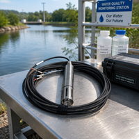 Moniteur de qualité de l'eau multiparamètres industriel JINGXIANG PH/TDS/ORP/EC/DO/CL/Turbidité avec écran LCD