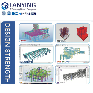 Nhà tiền chế lớn nhịp Kết <span class=keywords><strong>C</strong></span>ấu Thép tòa nhà prefab Kim Loại Nhà kho hội thảo văn phòng Xây Dựng Nhà máy đổ - Product Image 5