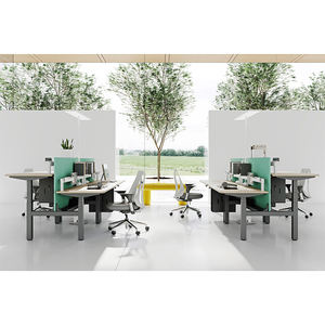 Bureau debout électrique moderne, convertible, réglable en hauteur, autonome, avec contrôleur de mémoire, design modulaire en métal pour le bureau et la maison - Product Image 1