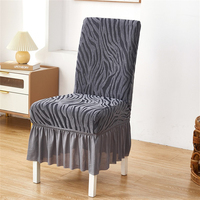 Housses de chaise en velours, housses de chaise de salle à manger, housses de chaise élastiques pour hôtel, vente en gros