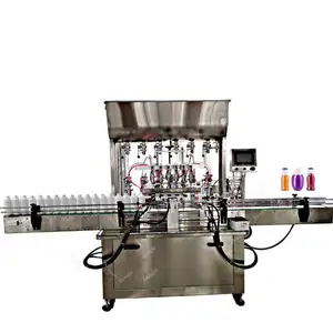 Fully Automatic Digital Liquid Auto Bottle Water Oil Liquid Paste Filling Capping Vial Washing Labeling Machine