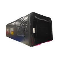 Cabine de peinture gonflable en PVC imperméable et étanche de 8*4*3m/26.4*13.2*10 pieds, 0.6mm, pour lavage de voiture, en vente