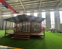 Maisons conteneurs avec véranda, maison conteneur maritime avec patio, kit de maison préfabriquée, cabane préfabriquée, mini-maison, maison mobile préfabriquée