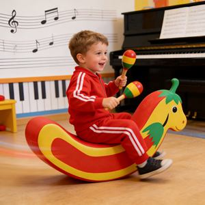 Cheval à bascule pour tout-petits de qualité supérieure, écologique, inodore, pour la <span class=keywords><strong>maternelle</strong></span>, aire de jeux intérieure, jeux amusants - Product Image 2