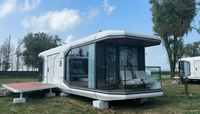 JUJIU D-016 Maison préfabriquée modulaire extensible, capsule spatiale, maison, pod de couchage, bureau, bâtiment hôtelier, commercial, moderne