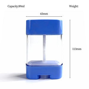 Flacon <span class=keywords><strong>de</strong></span> crème solaire en plastique à visser <span class=keywords><strong>de</strong></span> 75 g et 90 g, emballage cosmétique, remplissage par le bas, stick déodorant <span class=keywords><strong>vide</strong></span> transparent - Product Image 4