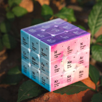 Jouets Lanhang en gros, cube magique de la table périodique 3x3, imprimé UV, jouet éducatif d'apprentissage de la chimie pour les étudiants
