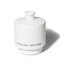 Parfum personnalisé de luxe diffuseur de roseau bouteille en verre céramique décoration maison parfum huile essentielle ensemble diffuseur de roseau