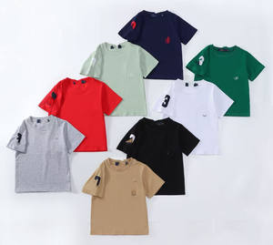 เสื้อคอตตอนสำหรับเด็กเสื้อสำหรับเด็กผู้ชายเสื้อพิมพ์ลายตัวอักษรเสื้อระบายอากาศคอกลมสำหรับ100% - Product Image 4