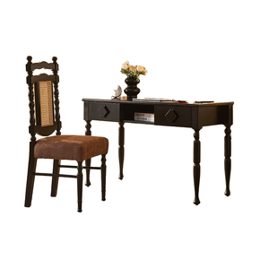 <span class=keywords><strong>Coiffeuse</strong></span> en bois massif de Design moderne nordique avec chaise de maquillage haut de gamme de luxe léger combinaison simple de chambre à coucher à la maison - Product Image 1