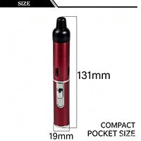 Briquet portable mini en métal gravé avec logo publicitaire, fonction aromathérapie et éclairage