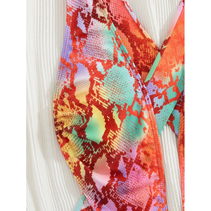 Nouveau <span class=keywords><strong>maillot</strong></span> <span class=keywords><strong>de</strong></span> <span class=keywords><strong>bain</strong></span> une pièce pour <span class=keywords><strong>femme</strong></span>, sexy, avec découpes, imprimé serpent, style bikini - Product Image 5