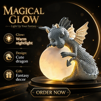 Statue de dragon en résine peinte à la main, figurine animalière lisant un livre, sculpture pour la maison, le bureau, la bibliothèque, la décoration de jardin