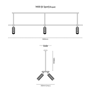 Modern <strong>Home</strong> Decor 6 <strong>Lights</strong> LED Spotlight Simple Wabi Sabi Dining Room Kitchen Island Brass Rectangular Linear Pendant <strong>Light</strong> - Product Image 6