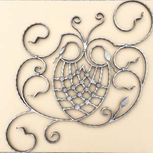 नवीनतम मुख्य गेट डिजाइन धातु के गहने बाड़ पैनल रोसेट सजावट के लिए लोहे को लपेटे - Product Image 3